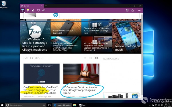Windows 10 Build 10154上手操作截图欣赏