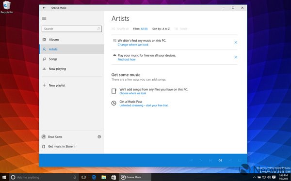 Win10 Build 10166桌面版高清图赏：微软WiFi亮相