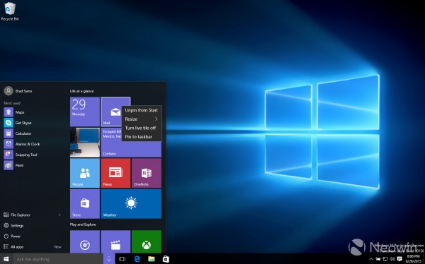 Windows 10 Build 10154上手操作截图欣赏