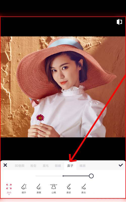 美图秀秀怎么处理漂亮鼻梁? 美图秀秀做完美鼻梁的技巧