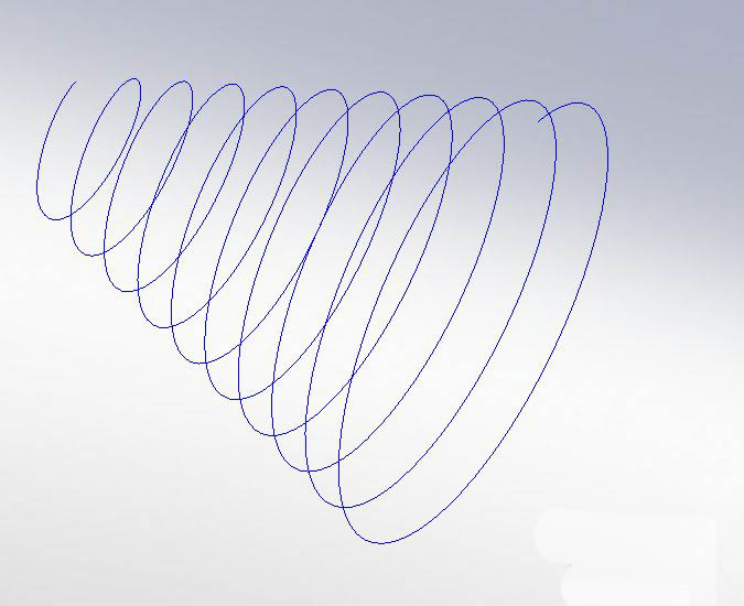 solidworks怎么画螺旋线? sw画螺旋线的技巧
