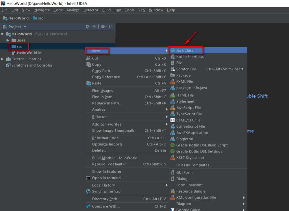 IntelliJ IDEA怎么创建并运行java程序?