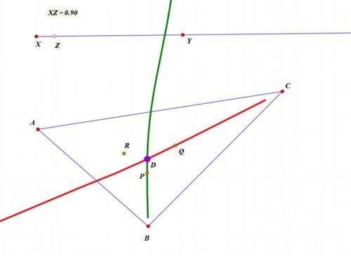网络画板怎么制作出轨迹曲线的交点?