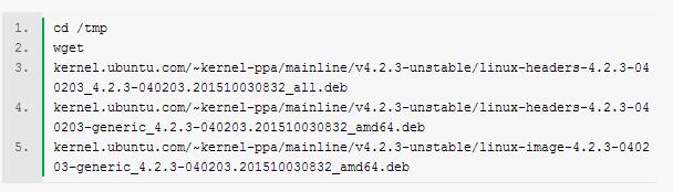 Ubuntu用户升级到Kernel 4.2.3内核的详细教程