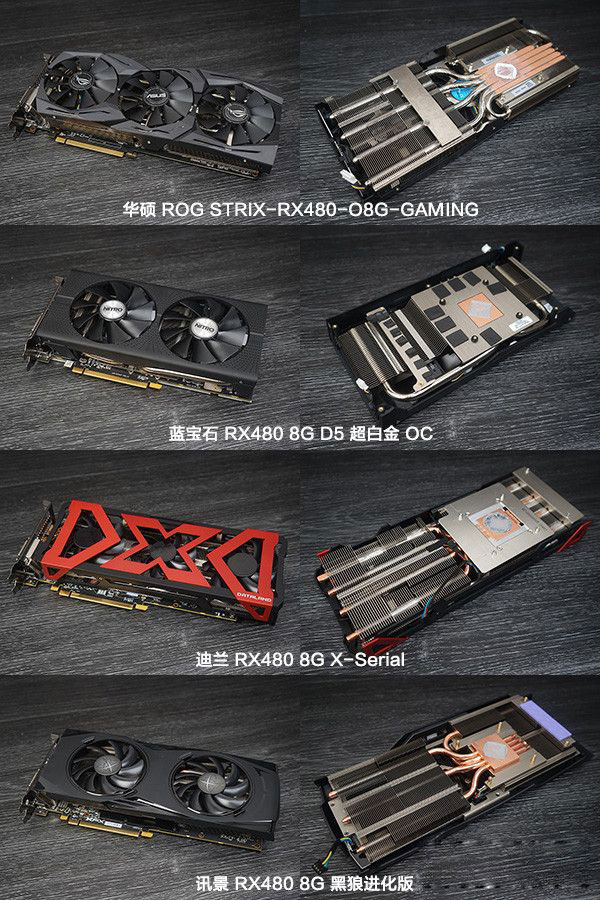 RX480显卡哪款好？市售4款热门非公版RX480显卡对比详解