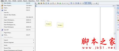 如何使用power designer建立UML组件图?power designer创建UML组件图的教程