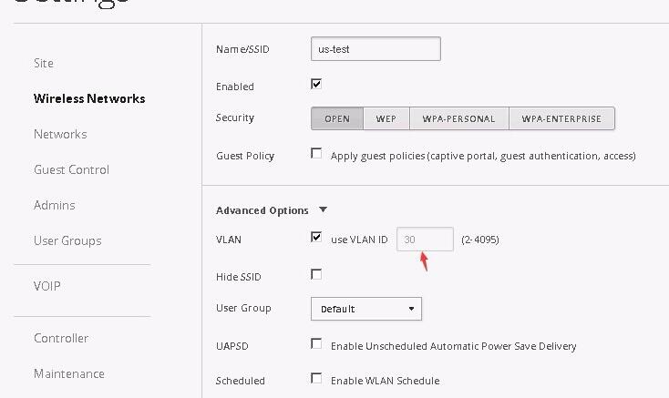 Unifi Switch交换机配置vlan及trunk口的教程