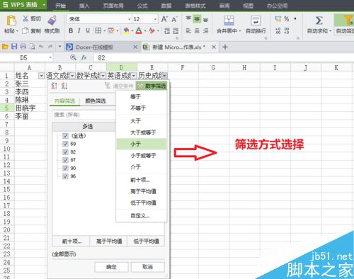 在Excel表格中如何对数据进行筛选呢?