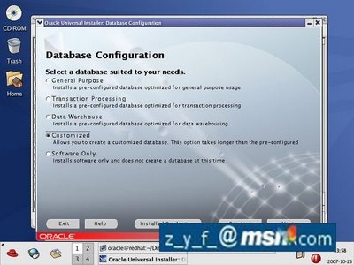 Linux oracle 9i图文安装教程四