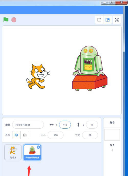 scratch怎么控制机器人? scratch3按空格键机器人变身的实现方法