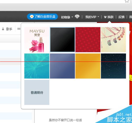 百度音乐网页版可以自定义皮肤吗?