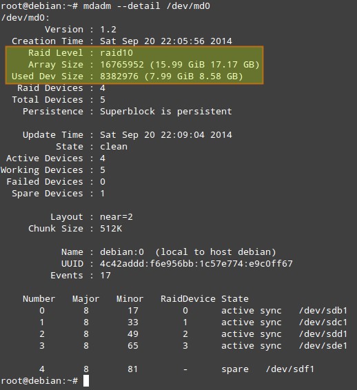 Linux系统设置RAID 10，确保高性能和容错的磁盘输入/输出的图文教程