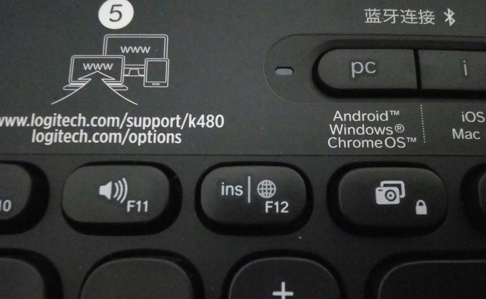罗技K480蓝牙键盘怎么选择输入法?