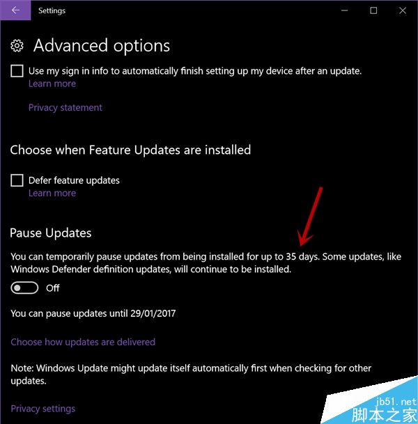 Win10新版加入更新推迟35天更新:不再逼你升级