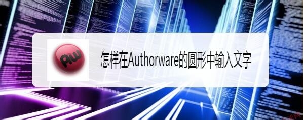 Authorware圆形中怎么输入文字?
