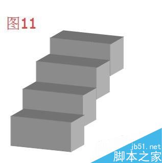 在word文档中绘制一个楼梯效果