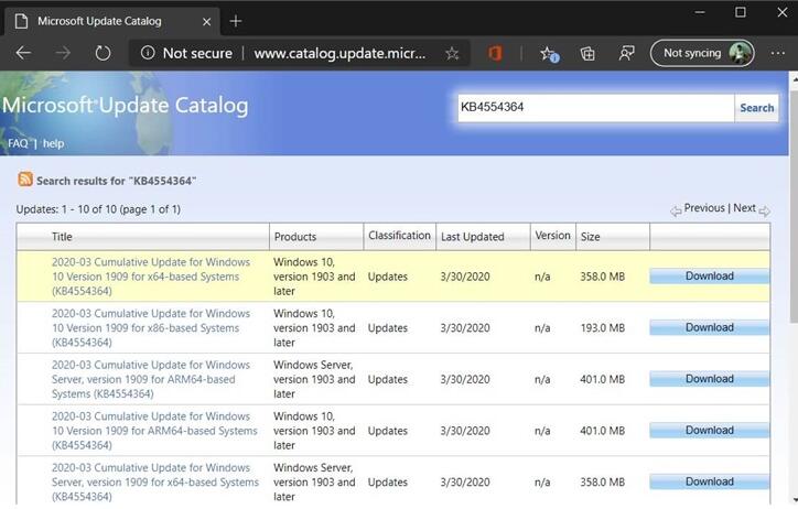 Win10 KB4554364更新补丁修复无法连接网络问题