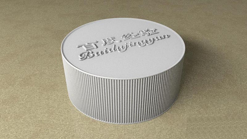 C4D怎么给瓶盖添加竖条纹效果?