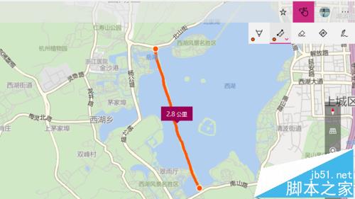 win10自带的地图应用怎么测量两个地点之间的距离?