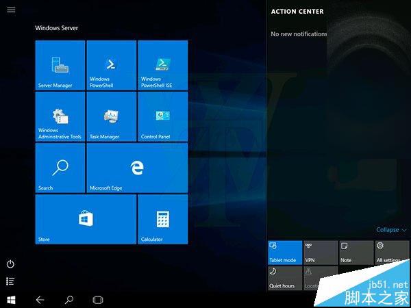 win10 RS1技术预览版11103运行界面曝光 含平板模式