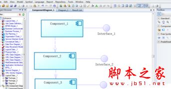 如何使用power designer建立UML组件图?power designer创建UML组件图的教程