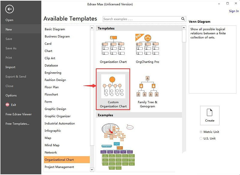 Edraw Max亿图图示怎么创建团队结构图?