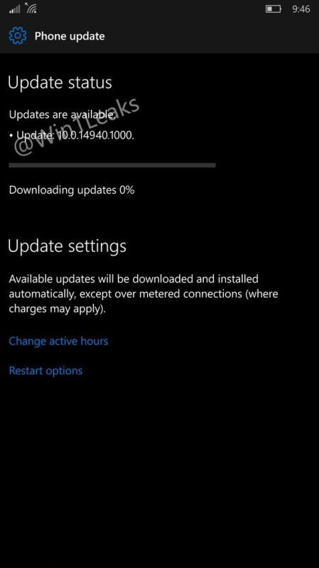 Win10 Mobile/PC预览版14941本周推送 14940/14393.318升级截图曝光