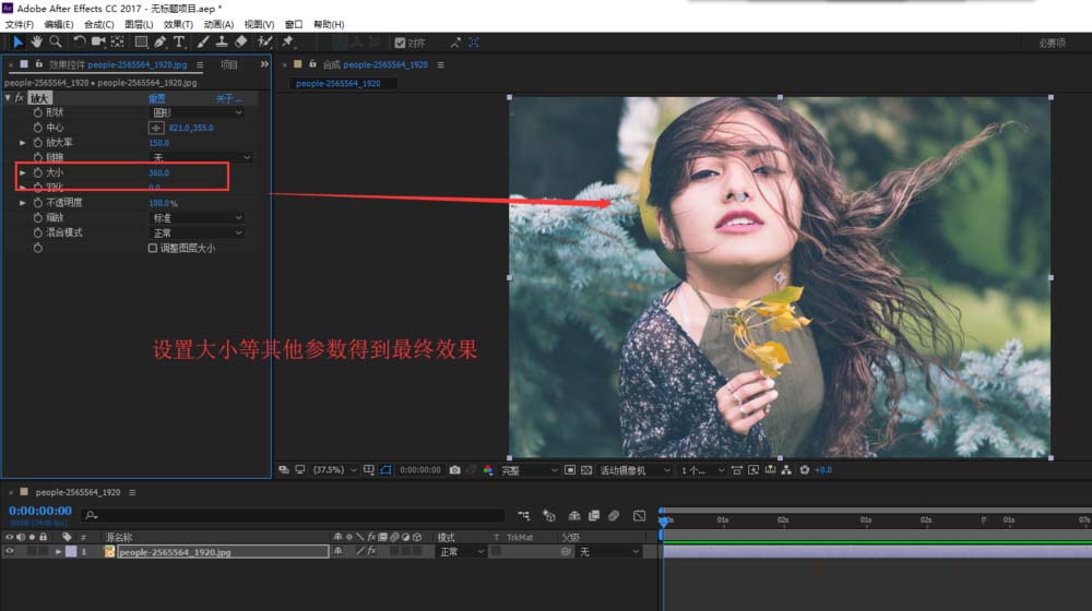 AE素材怎么制作局部放大效果? ae放大动画的制作方法