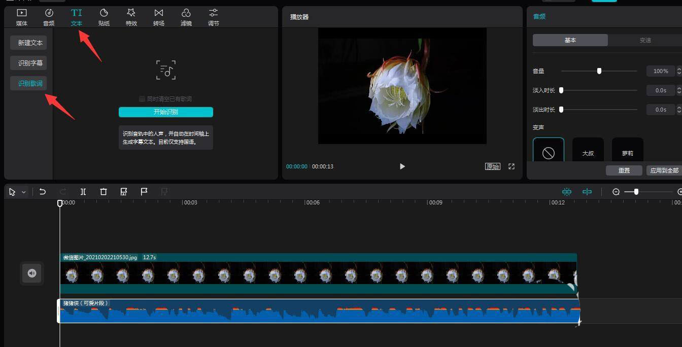 剪映怎么给字幕变色? 剪映颜色逐字覆盖动画的制作方法