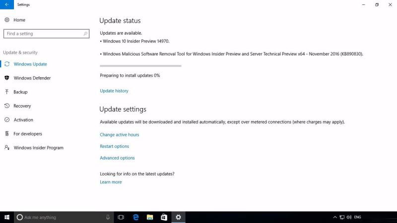 Win10 Mobile/PC预览版14969有望本周推送 14970版本截图曝光