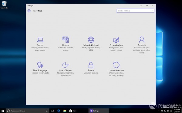 Windows 10 Build 10154上手操作截图欣赏