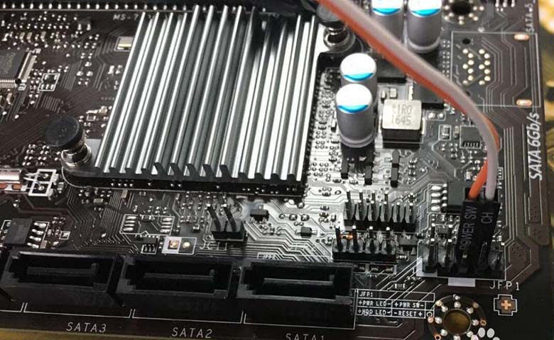 微星H110M PRO VD主板机箱开关跳线接法