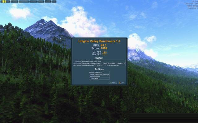 intel奔腾G4560独显测试 奔腾G4560搭配GTX1070性能兼容评测
