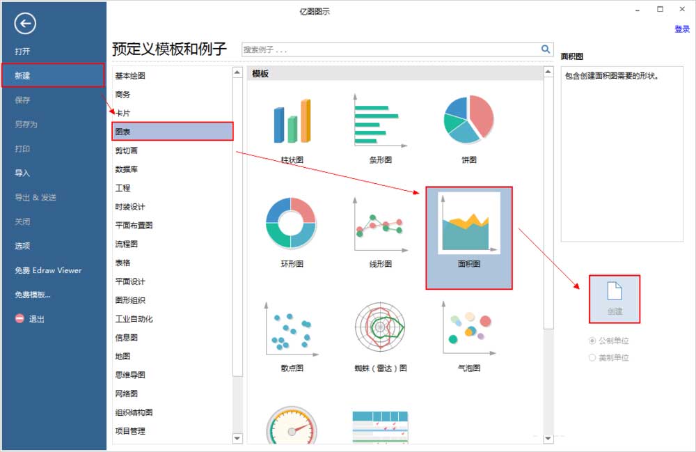 如何使用亿图图示(Edraw Max)做出高大上的商务面积图表？