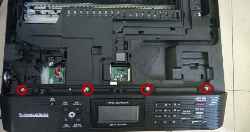 兄弟MFCJ5910DW打印机无法黄色墨盒怎么更换传感器?