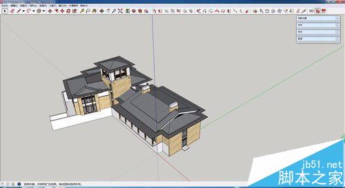 SketchUp中建筑立面导出cad后显示断线怎么办?