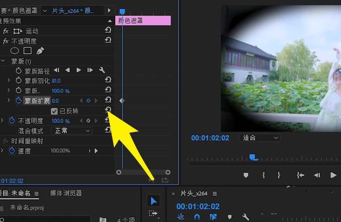 premiere视频怎么制作眨眼效果?