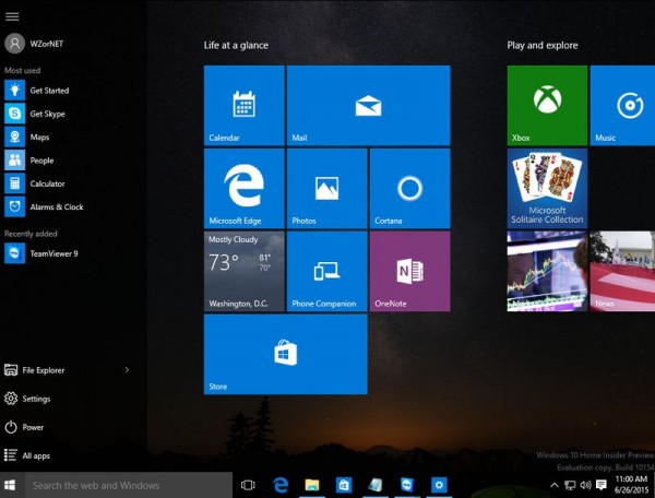 Windows 10 Build 10154最新版系统截图首曝光
