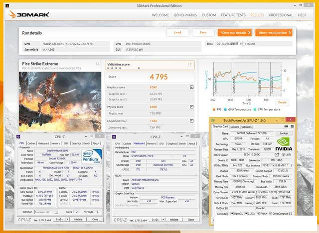 intel奔腾G4560独显测试 奔腾G4560搭配GTX1070性能兼容评测