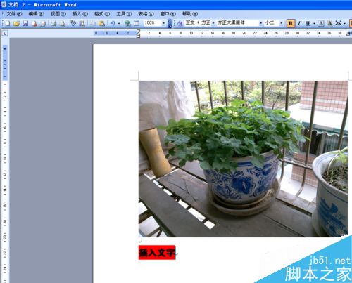 word文档怎么在图片上写字呢?