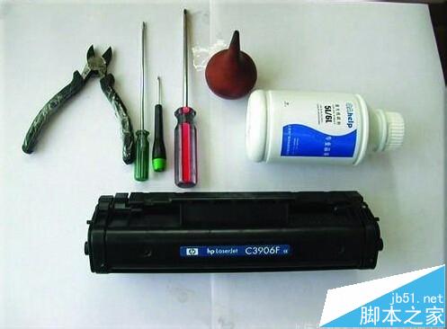 惠普HP 6L激光打印机硒鼓没粉了怎么灌粉?