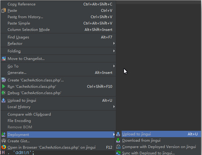 webstorm/phpstorm配置连接ftp快速进行文件比较(上传下载/同步)操作