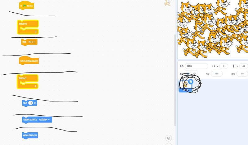 scratch3.0怎么克隆并删除克隆体?