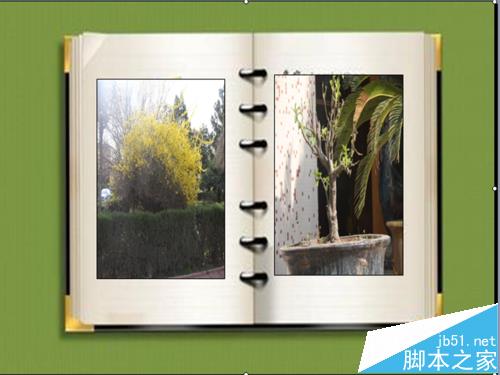 ppt中怎么制作翻动相册的动画?