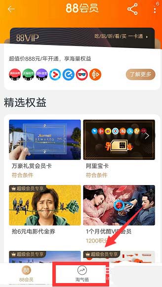 淘宝怎么开通88VIP会员?