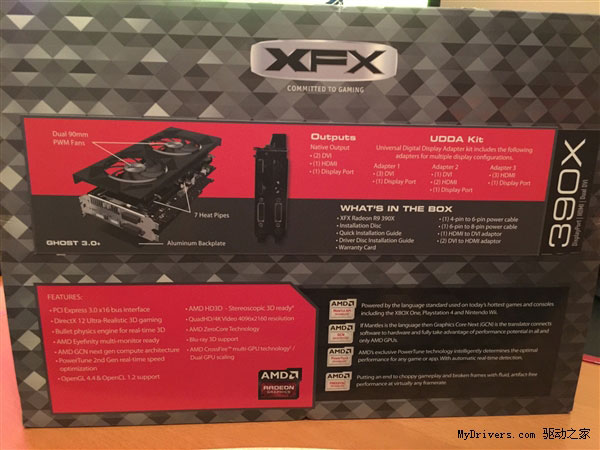 AMD R9 390X实卡/性能首曝 跑分10449分