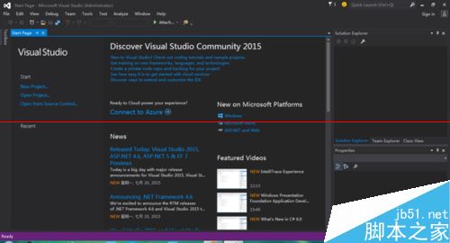 visual studio 2015怎么把英文界面变成中文界面？
