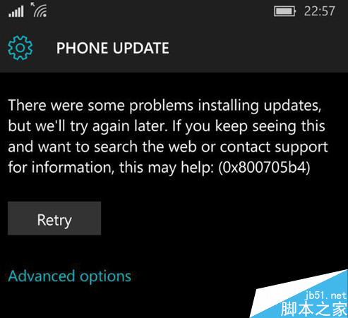 win10mobile 10536 安装错误提示0x800705b4的解决办法