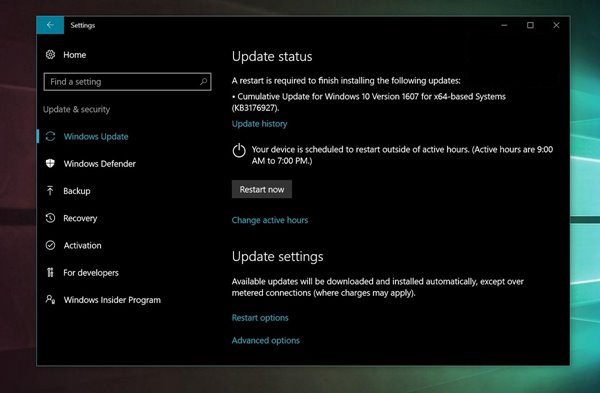 今日推送：Win10 Mobile/PC一周年更新快速版14393.5