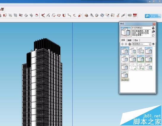 SketchUp怎么调整图纸的背景颜色?